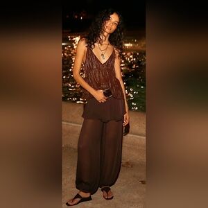 Free People Sheer Balloon Pants